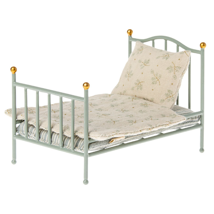 Maileg - Vintage Bett für Maus - Minze