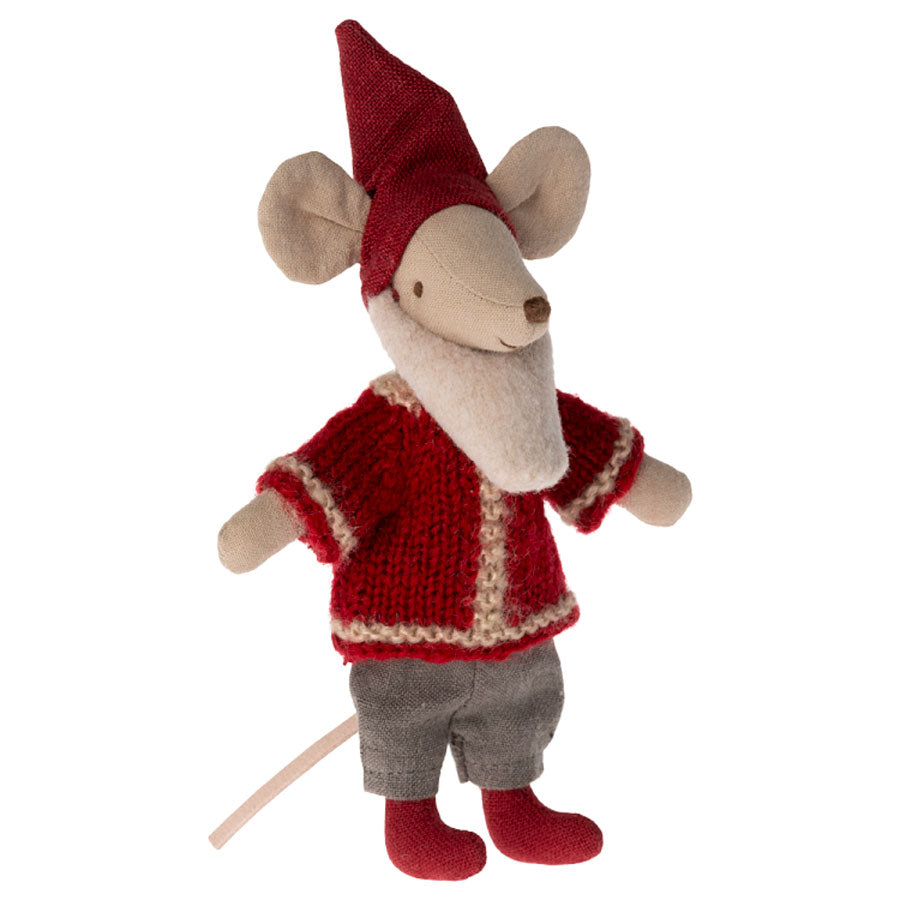 Maileg - Weihnachtsmann Maus mit Sack und Haus