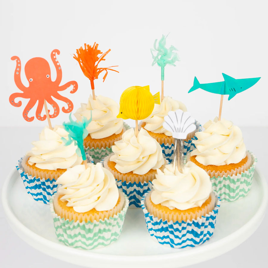Meri Meri - Cupcake Set Under the Sea - 24 Stk