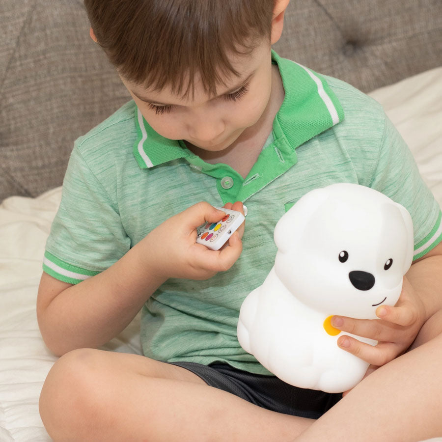 LumiPets - Nachtlicht Hund USB mit 9 Farben