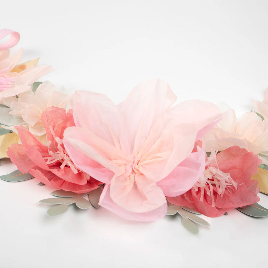 Meri Meri x Ladurée Paris - Party Girlande Blumen Rosa