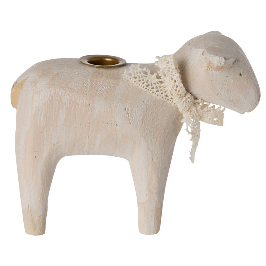 Kerzenhalter Lamm - Off White