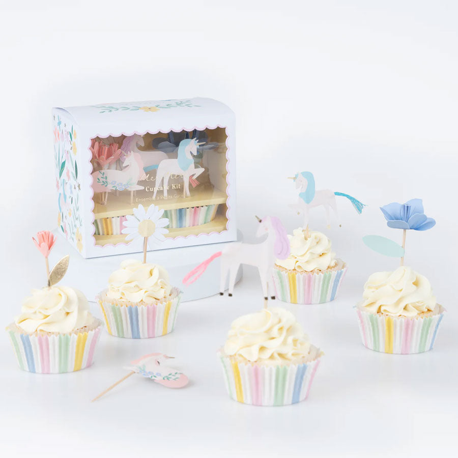 Meri Meri - Cupcake Set Einhörner - 24 Stk