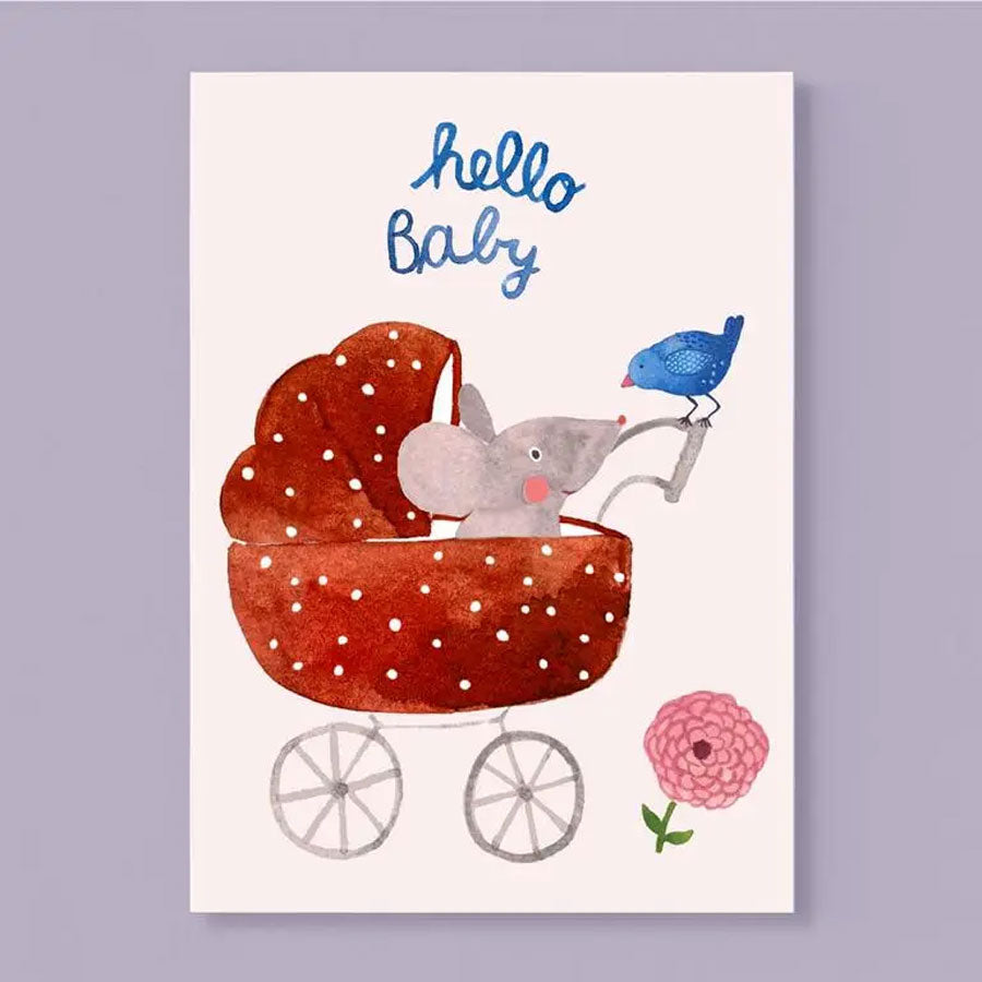 Grußkarte zur Geburt "Hello Baby"