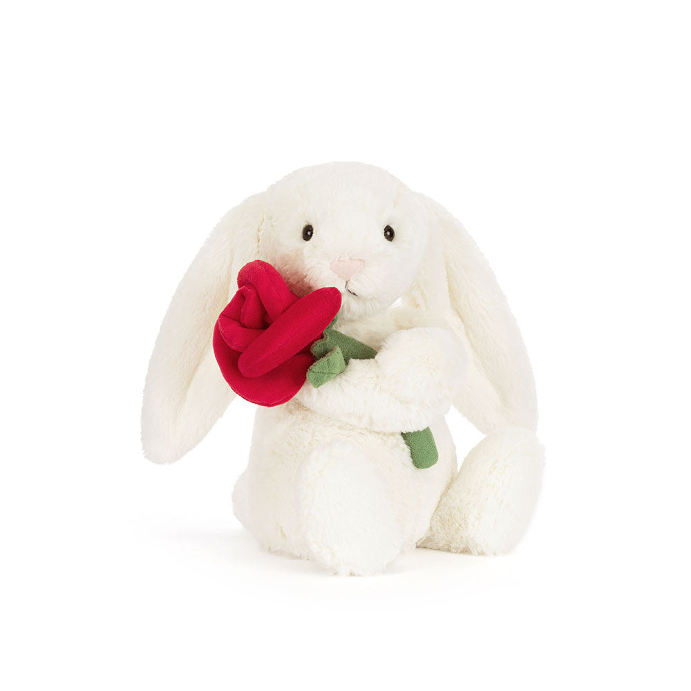 Cream Bunny mit Rose