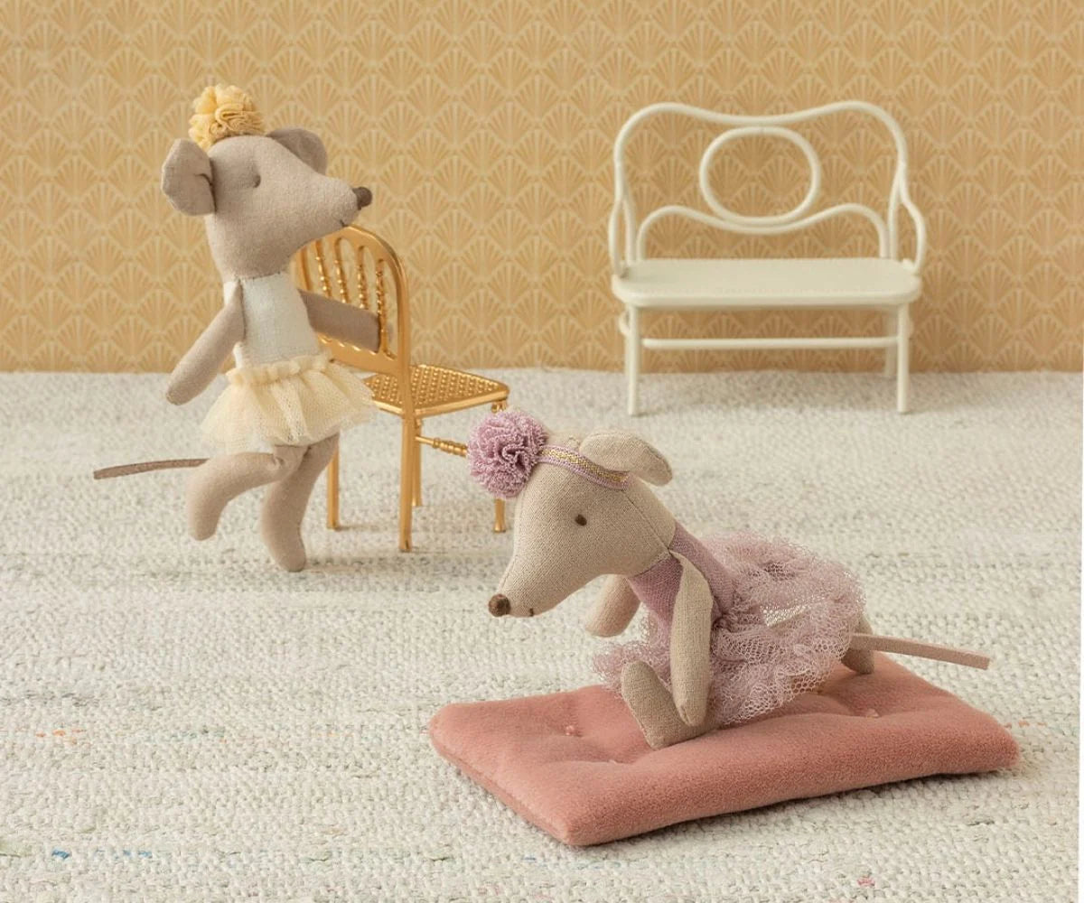 Maileg - Ballerina Maus, Kleine Schwester – Off White