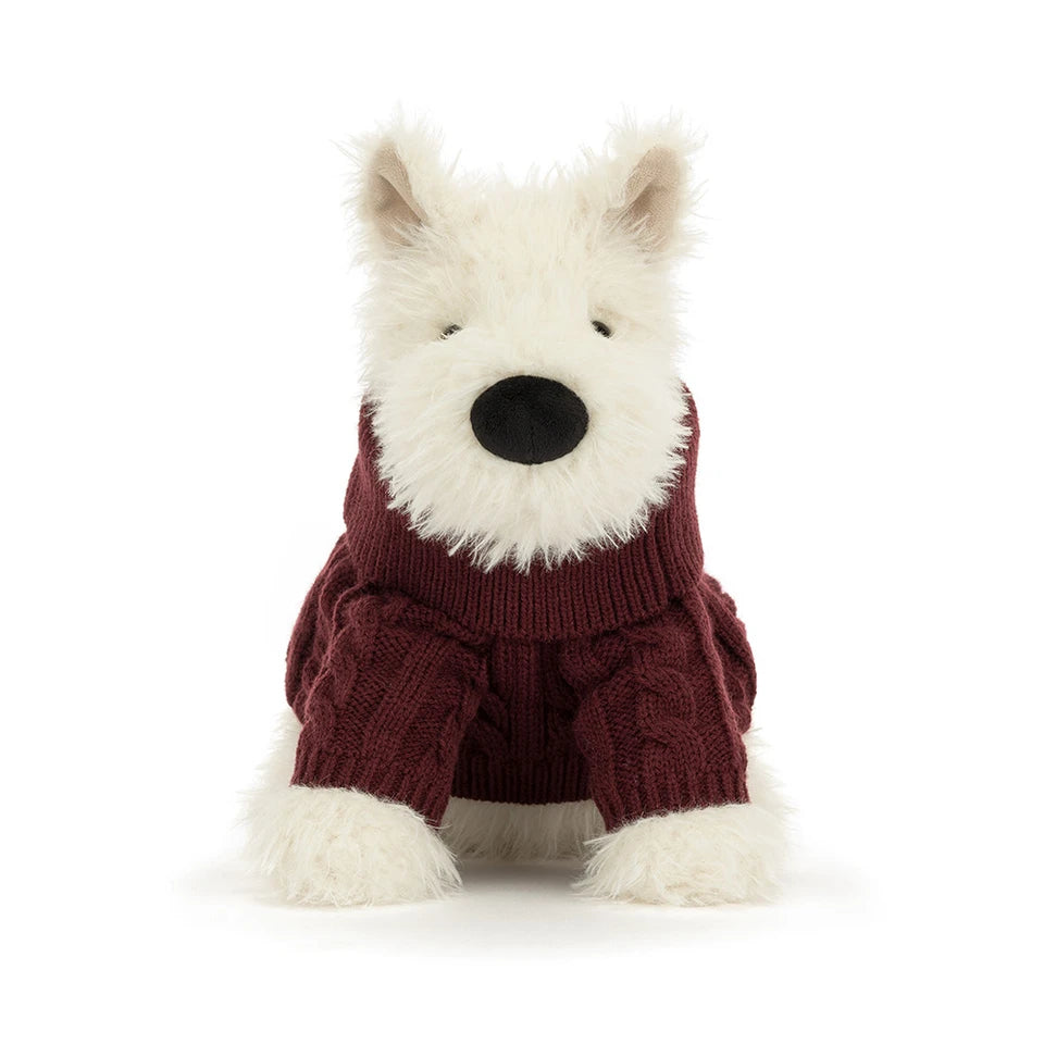 Jellycat - Munro Scottie Dog 'Winter Jumper'