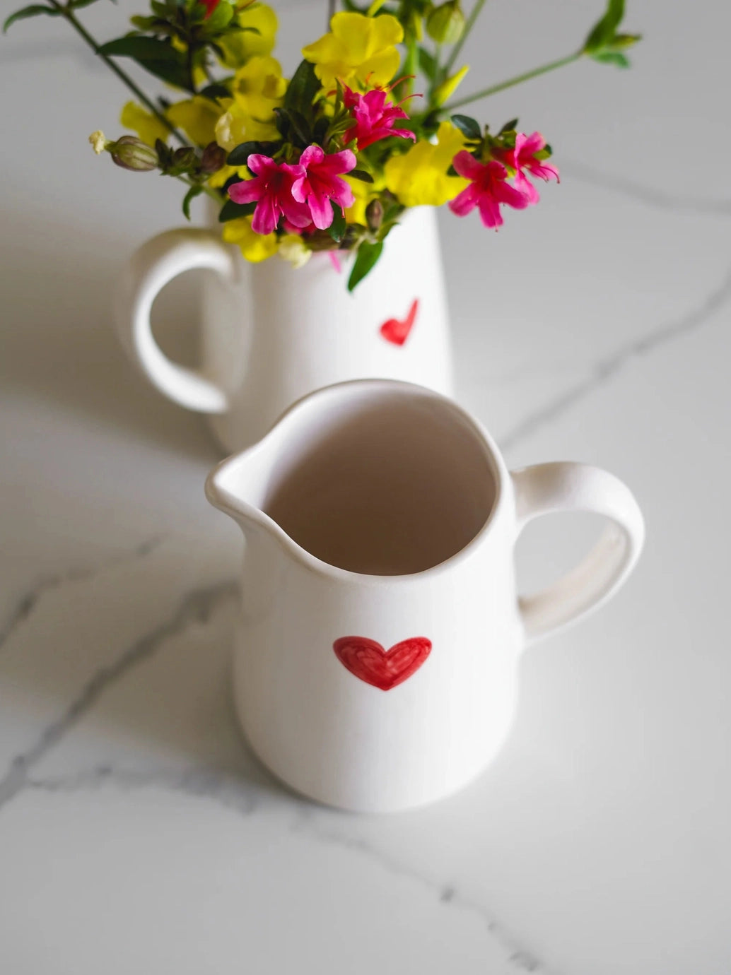 Handgemachte Milchkanne, Herz