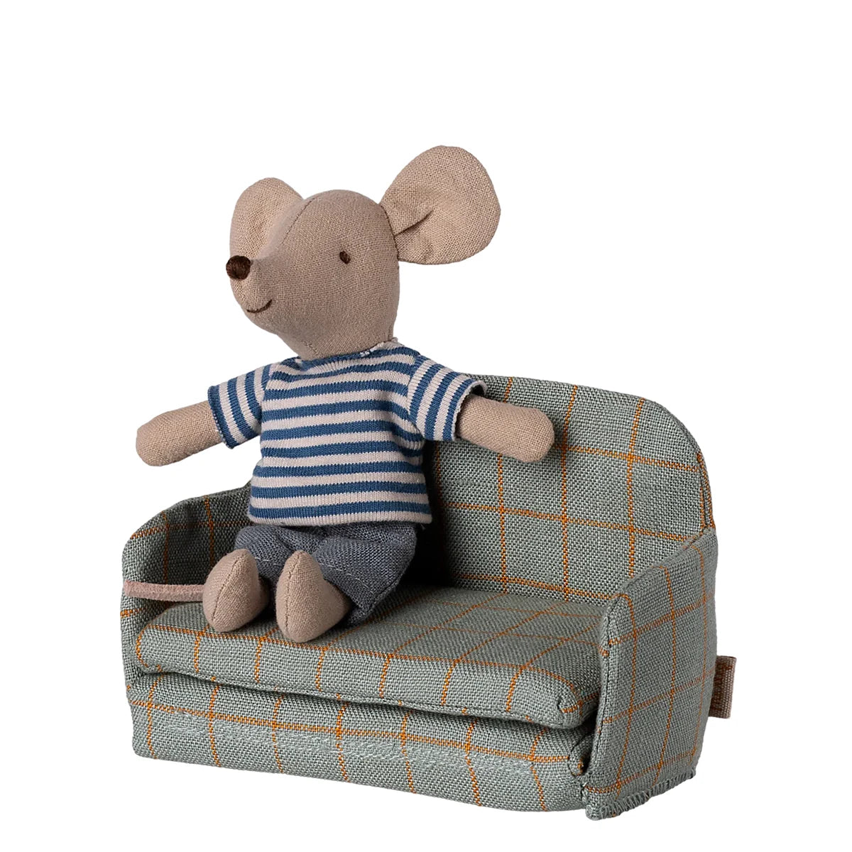 Maileg - Schlafsofa, Maus - Kariert