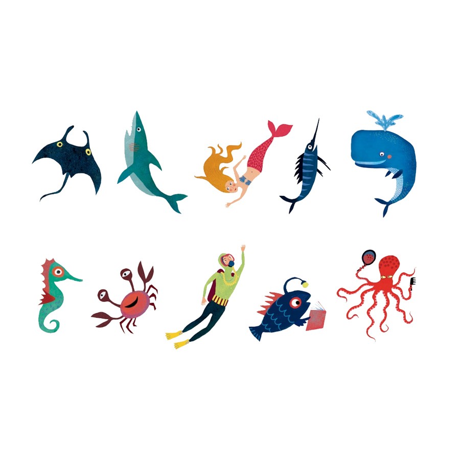 Londji - Kindertattoos "Ozean"
