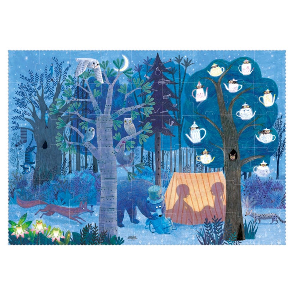 Puzzle Night & Day in the Forest