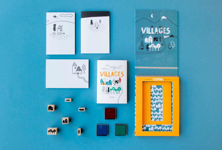 Londji - Stempelspiel "Calm Stamps Villages"