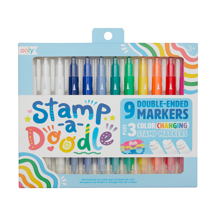 OOLY - Marker mit Stempel "Stamp a Doodle" - 9 Stk