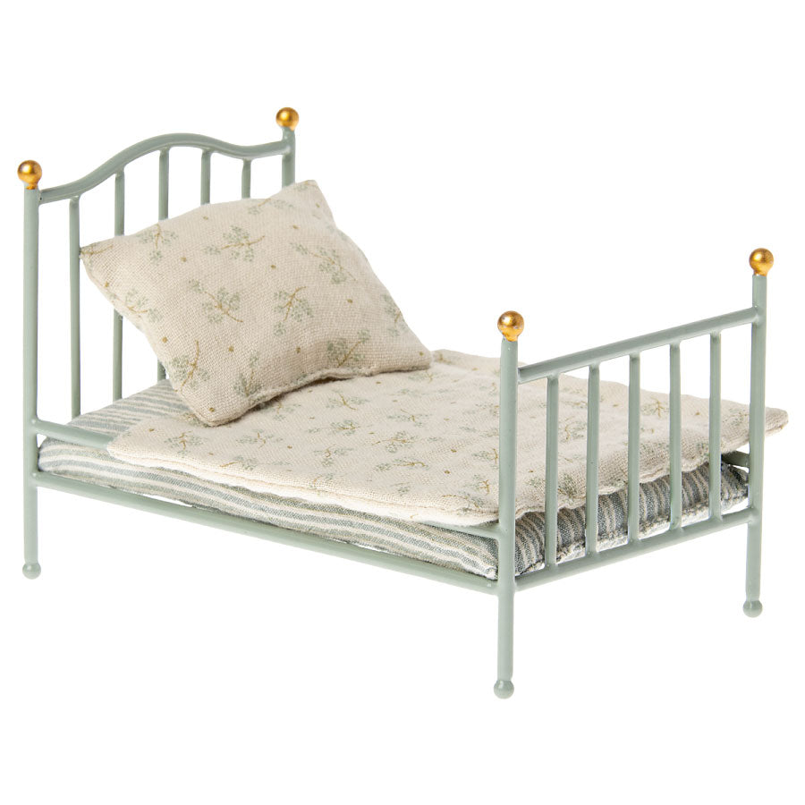 Maileg - Vintage Bett für Maus - Minze