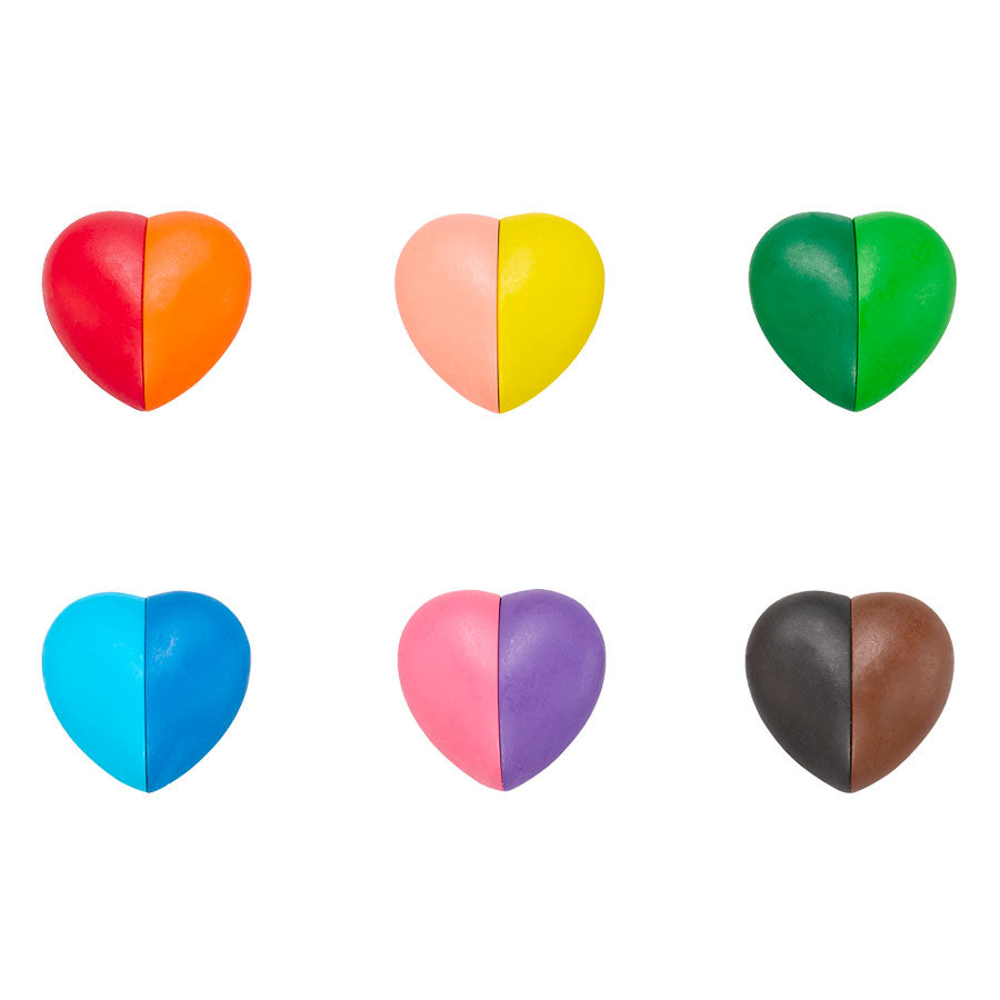 OOLY - Wachsmaler I Heart Art - 6 Stk
