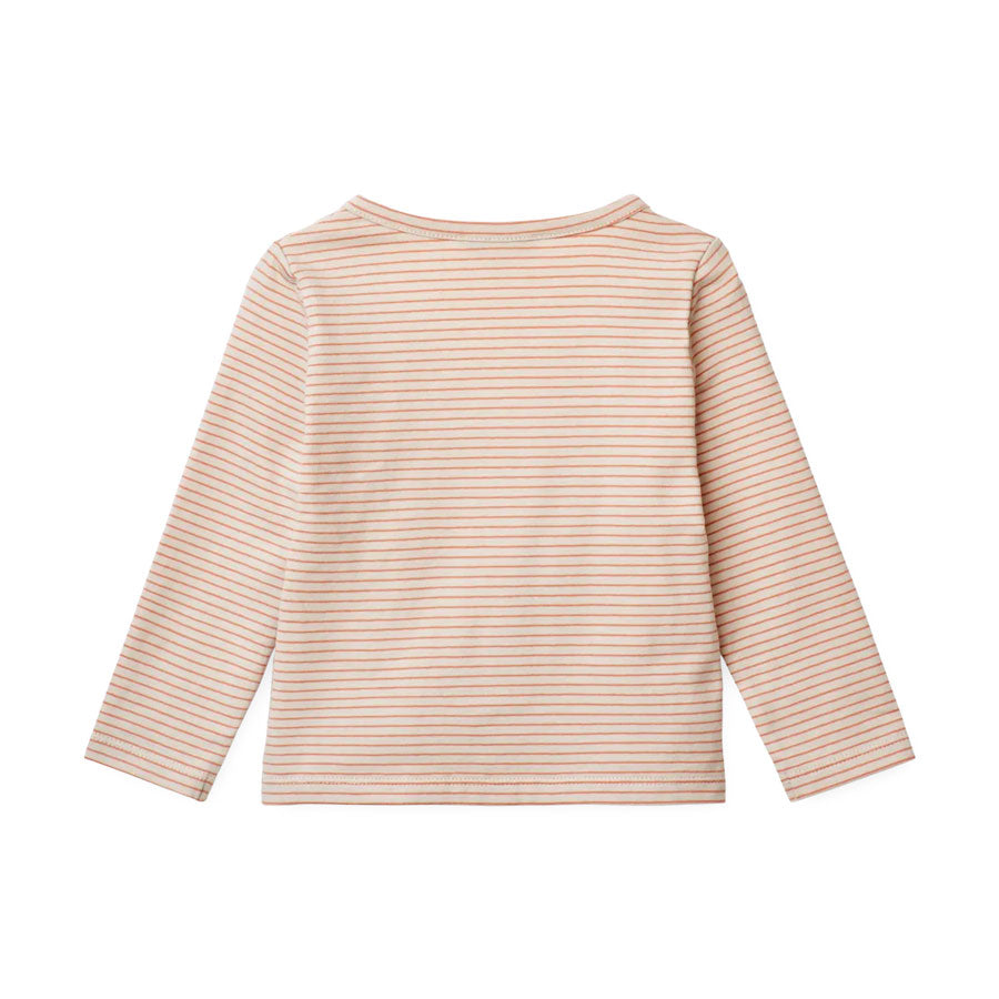 Liewood - Wickelhemd TADEO - Streifen Beige/ Rosa