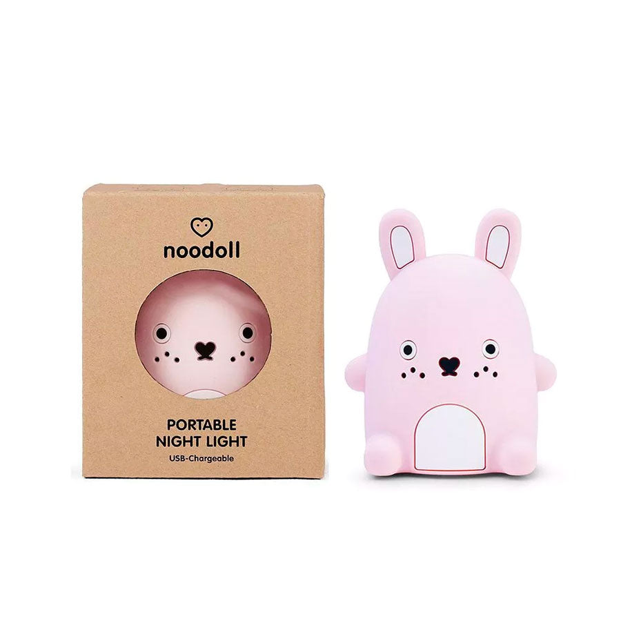 Noodoll - Nachtlicht Rosa Hase - Ricecarrot