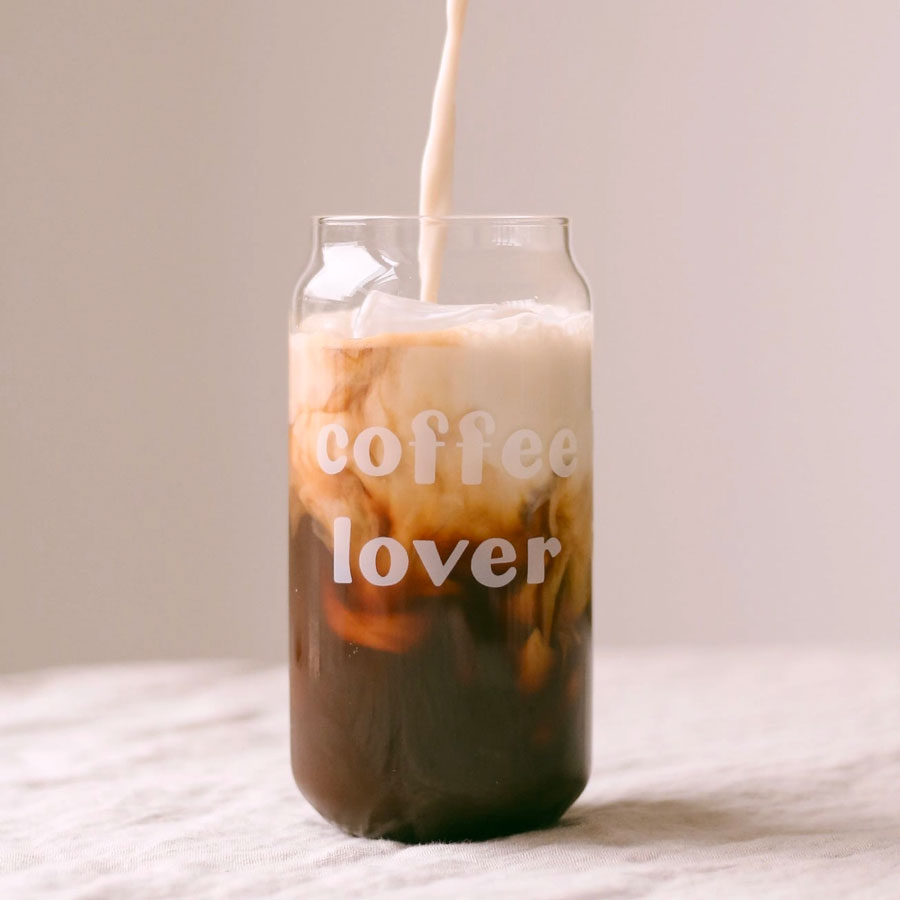 Eulenschnitt - Hohes Trinkglas Coffee Lover