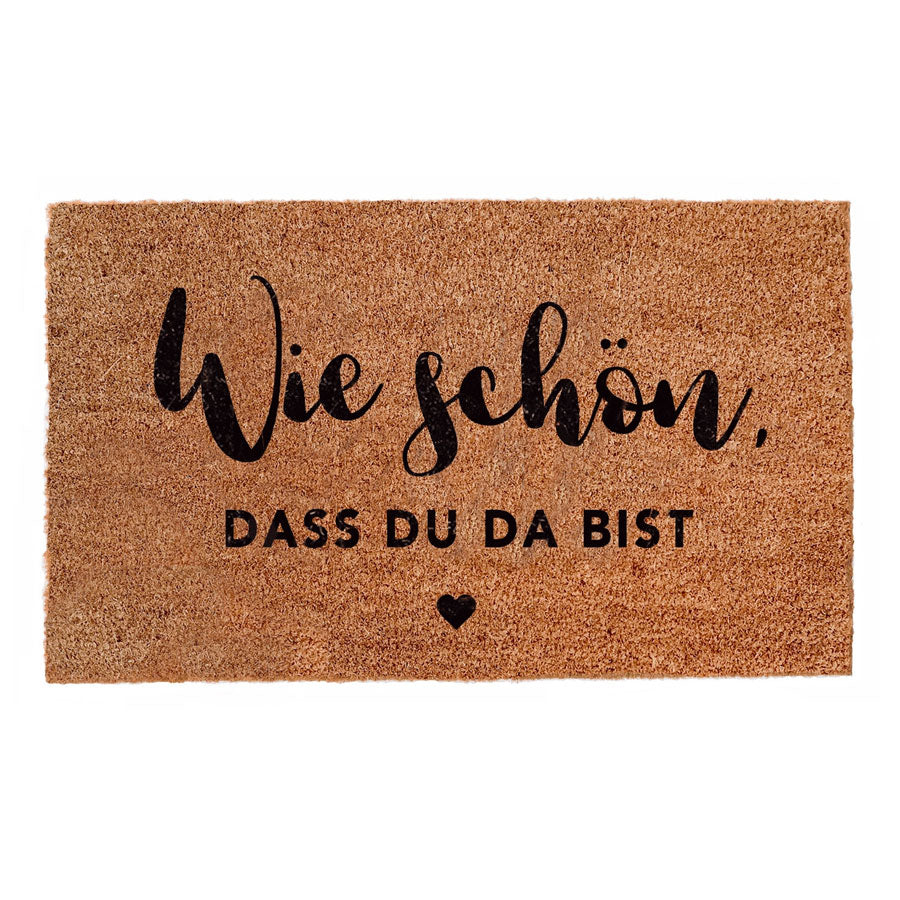 Eulenschnitt - Fußmatte aus Kokos - Wie schön