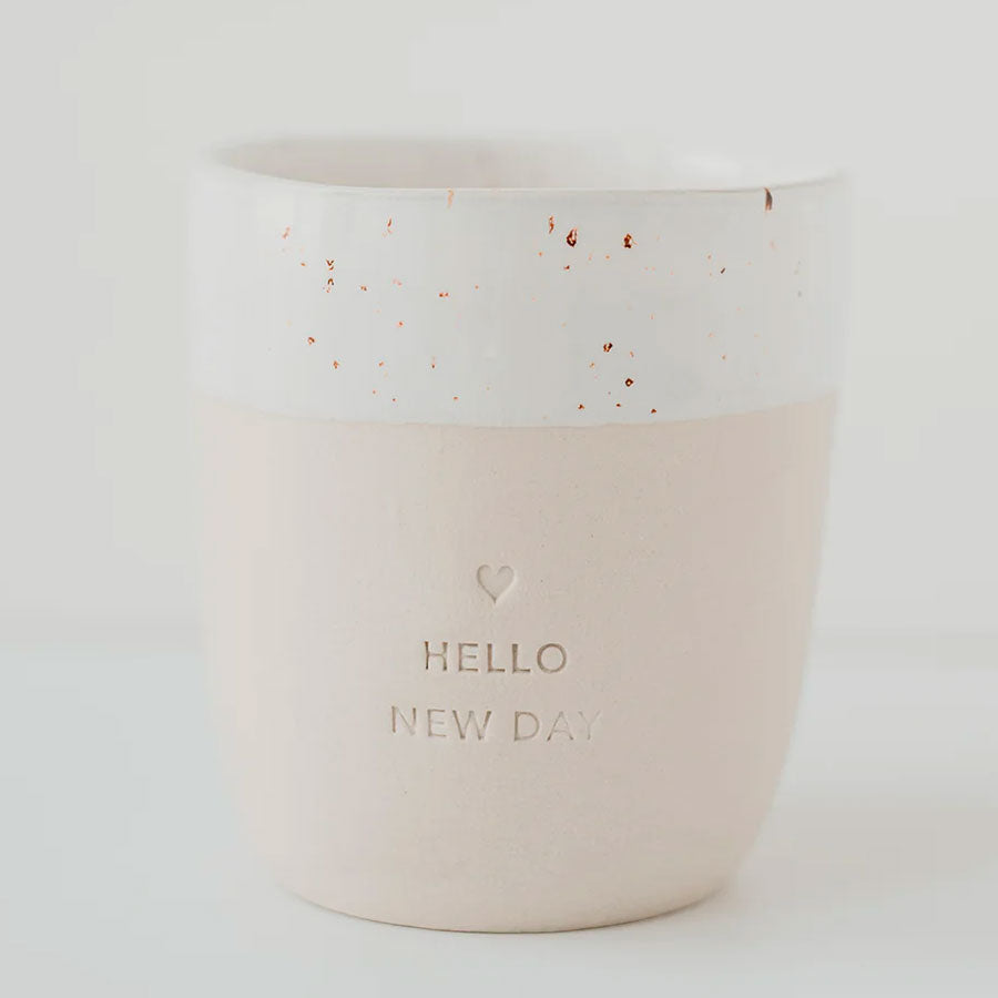 Eulenschnitt - Becher Hello New Day