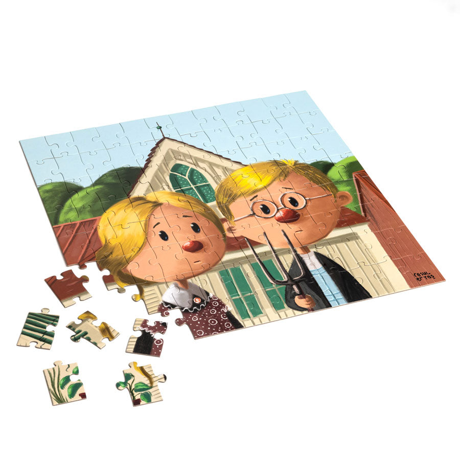 Museum Kidz - Puzzle Grant Wood