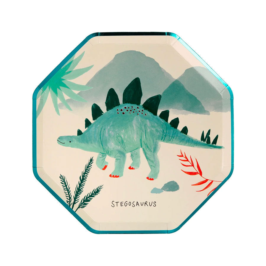 Meri Meri - Pappteller Dinosaurier Mix - 8 Stk