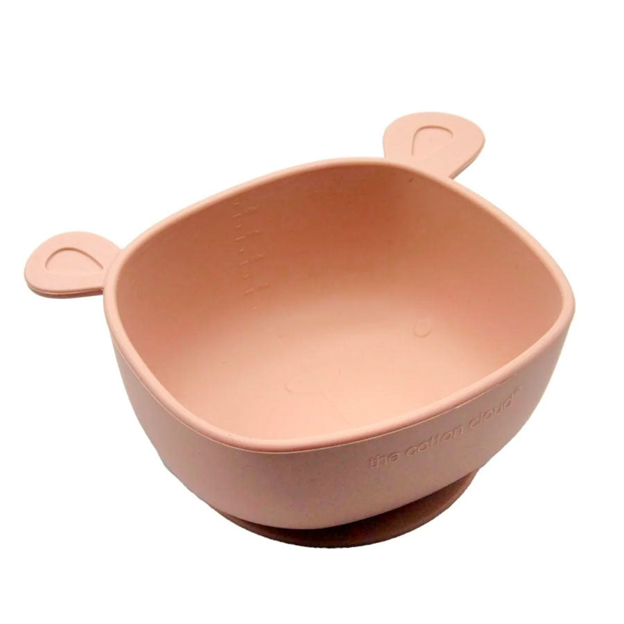 The Cotton Cloud - Schale LILI mit Saugnapf - Bär Blush