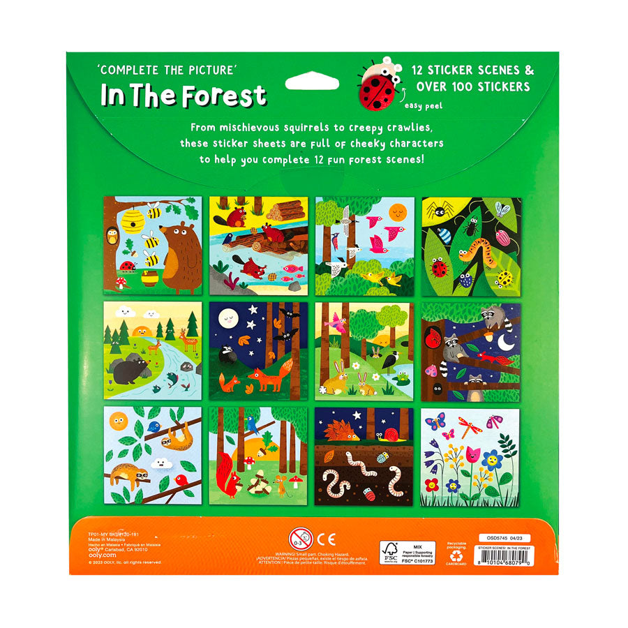 OOLY - Aufkleber Set "In The Forest" - 100 Sticker