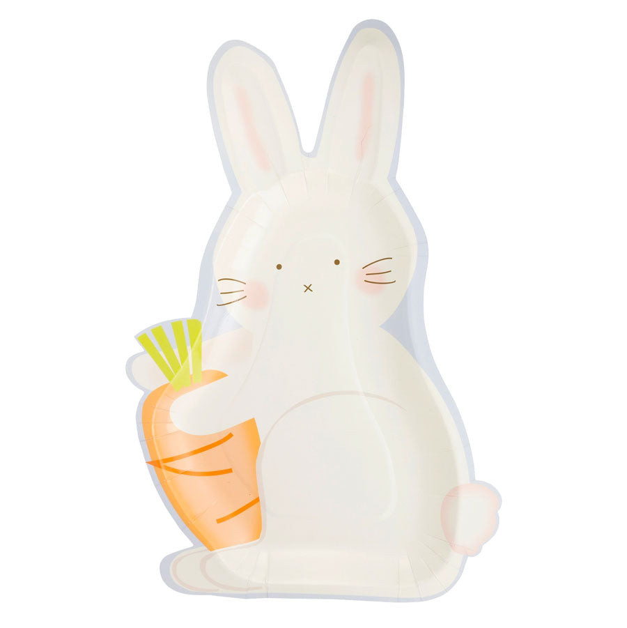 My Mind’s Eye - Pappteller Hase mit Möhre - 8 Stk