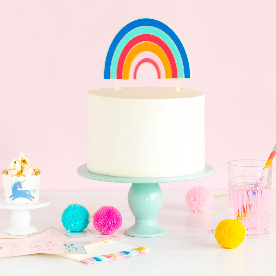 My Mind’s Eye - Cake Topper Regenbogen aus Acryl