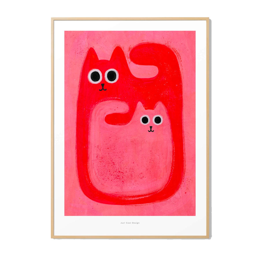 Kunstdruck "Katzen" DIN A4