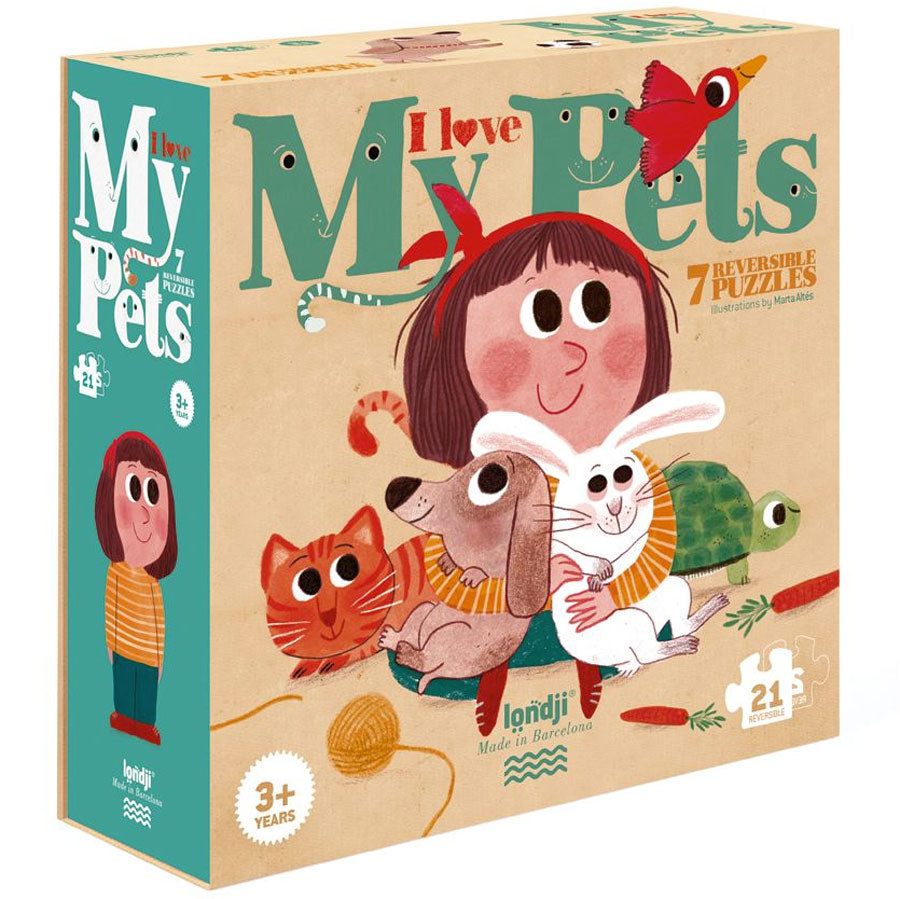 Londji - Puzzle "I Love My Pets" ab 3 Jahren