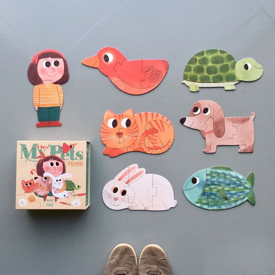 Londji - Puzzle "I Love My Pets" ab 3 Jahren