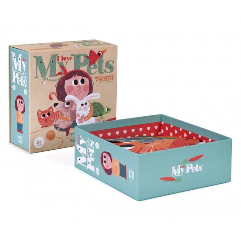 Londji - Puzzle "I Love My Pets" ab 3 Jahren