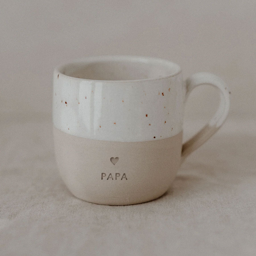 Eulenschnitt - Cappuccino Tasse Papa