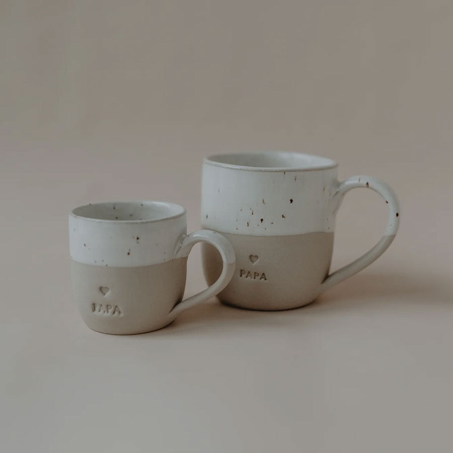 Eulenschnitt - Cappuccino Tasse Papa