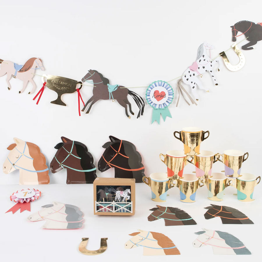 Meri Meri - Cupcake Set Pferde - 24 Stk