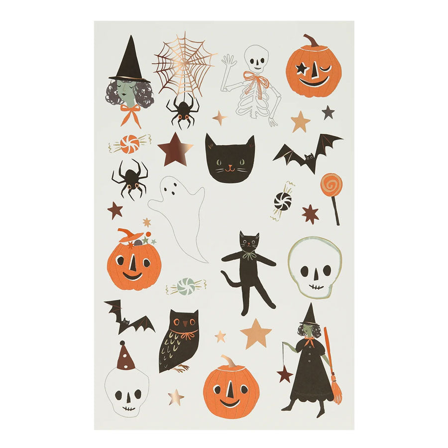 Meri Meri - Tattoo Set Halloween - 2 Bögen