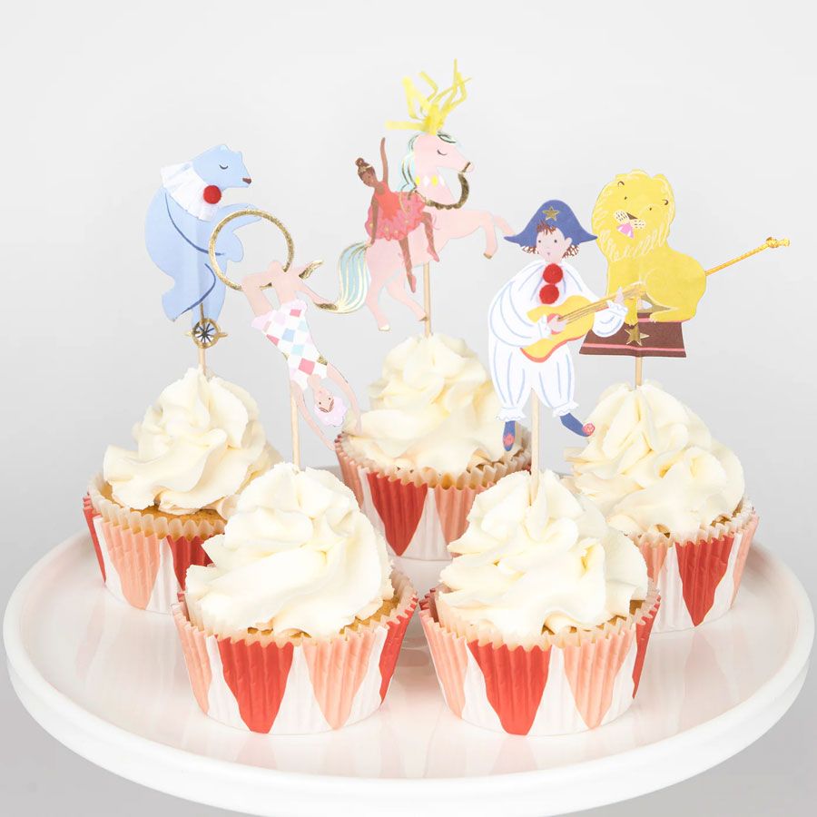 Meri Meri - Cupcake Set Zirkus - 24 Stk