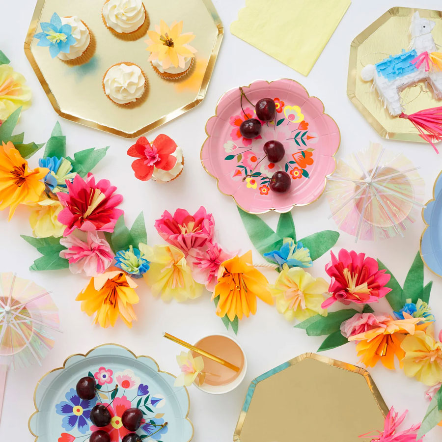 Meri Meri - Party Girlande Bunte Blumen