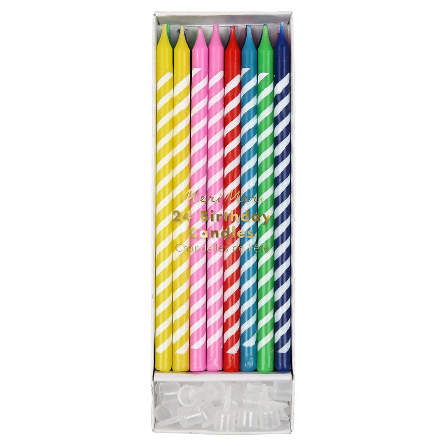 Meri Meri - Kuchenkerzen Rainbow - 24 Stk