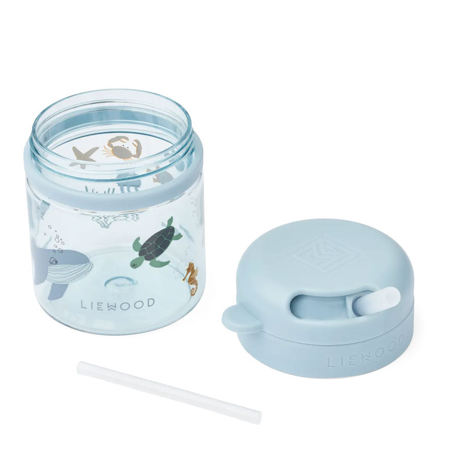 Liewood - Trinkbecher PAVIA mit Strohhalm - Sea Creature