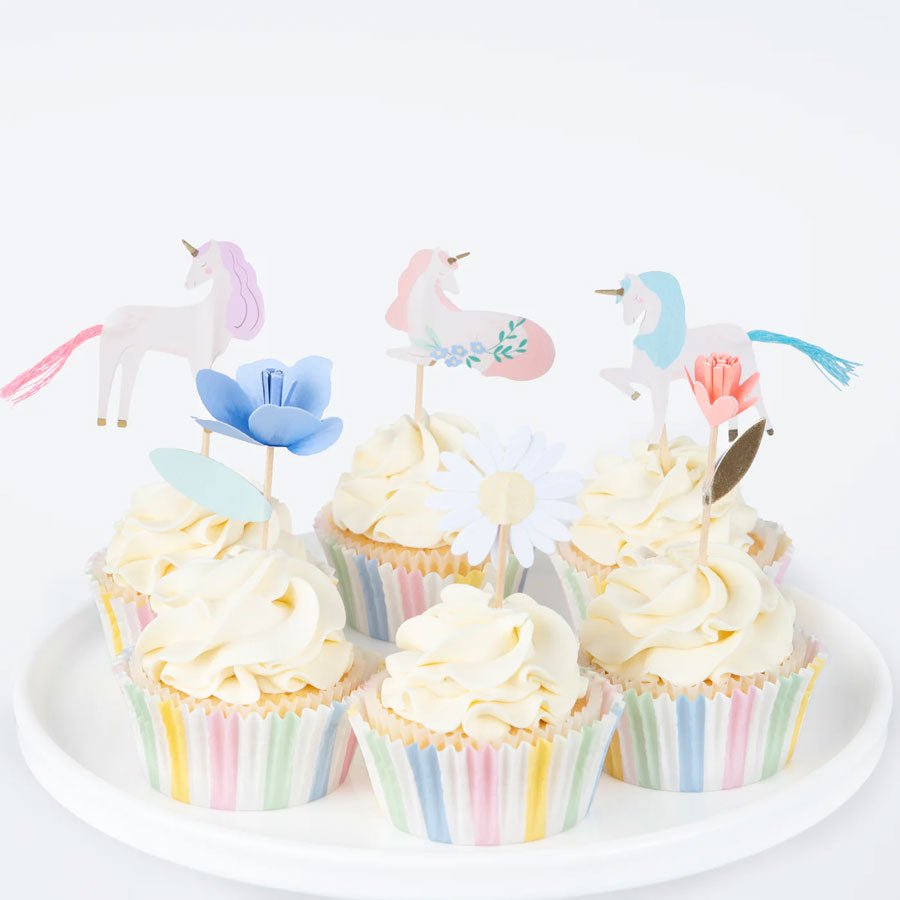 Meri Meri - Cupcake Set Einhörner - 24 Stk