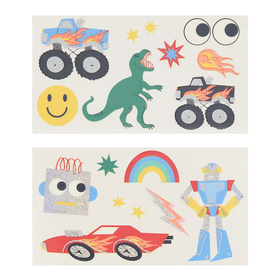 Meri Meri - Tattoo Set Toybox - 2 Bögen