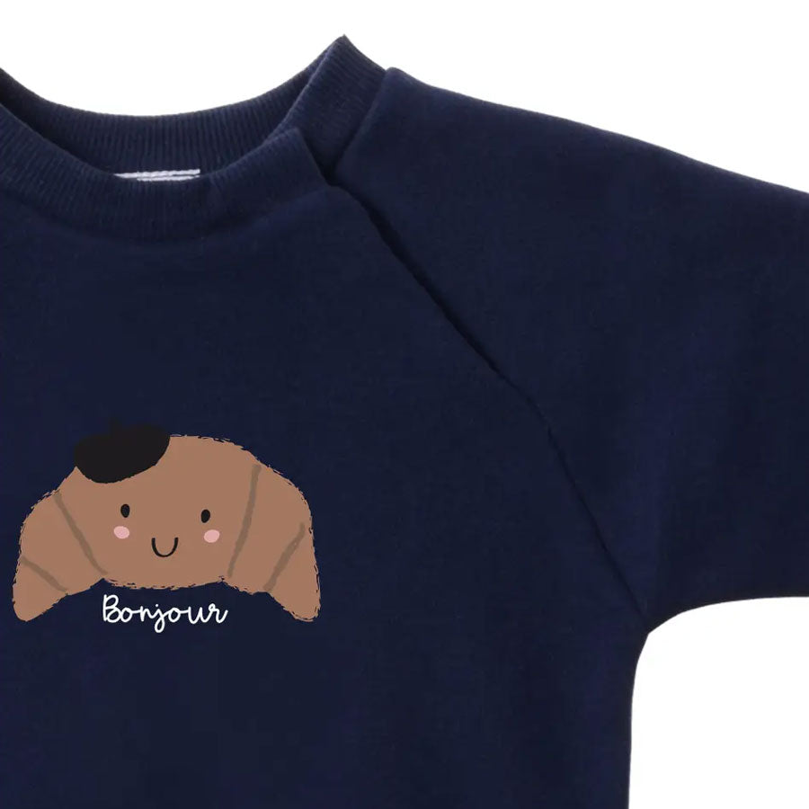 Pullover Croissant Dunkelblau