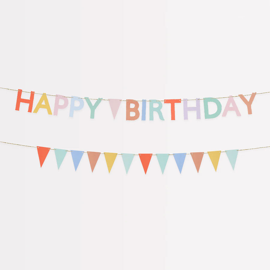 Meri Meri - Kleine Girlande Happy Birthday