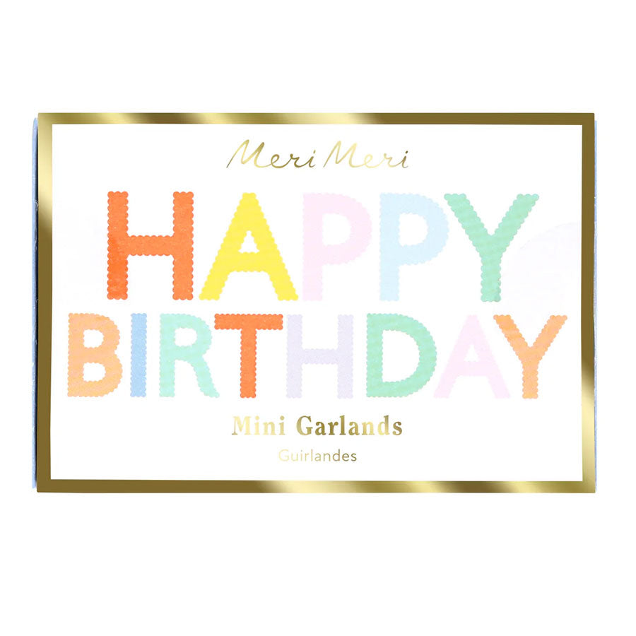 Meri Meri - Kleine Girlande Happy Birthday