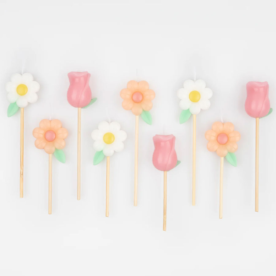 Meri Meri - Kuchenkerzen Blumen