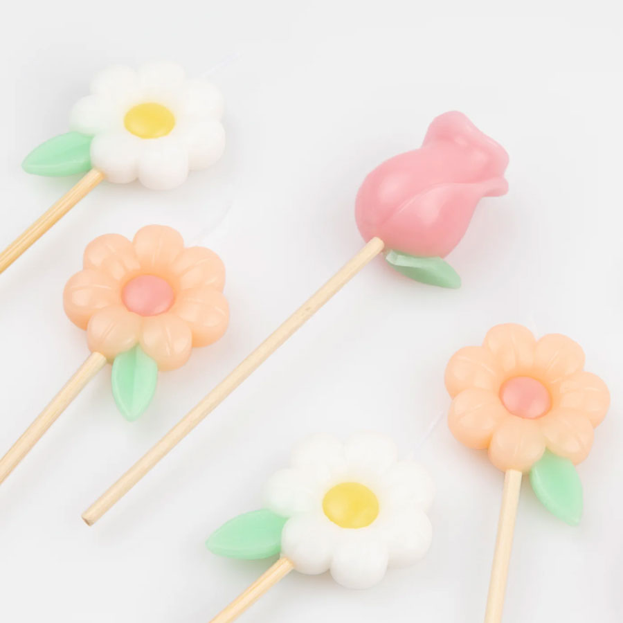 Meri Meri - Kuchenkerzen Blumen