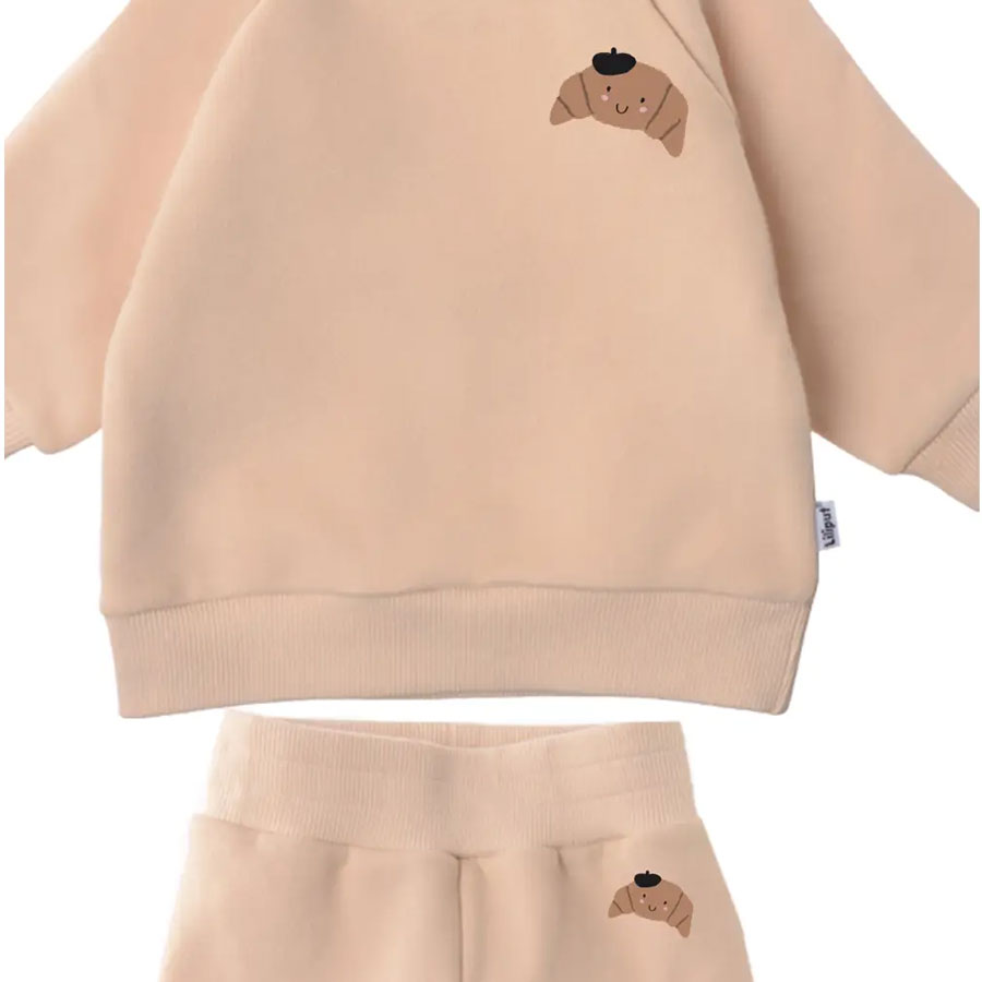 Set "Croissant" mit Sweatshirt und Jogginghose